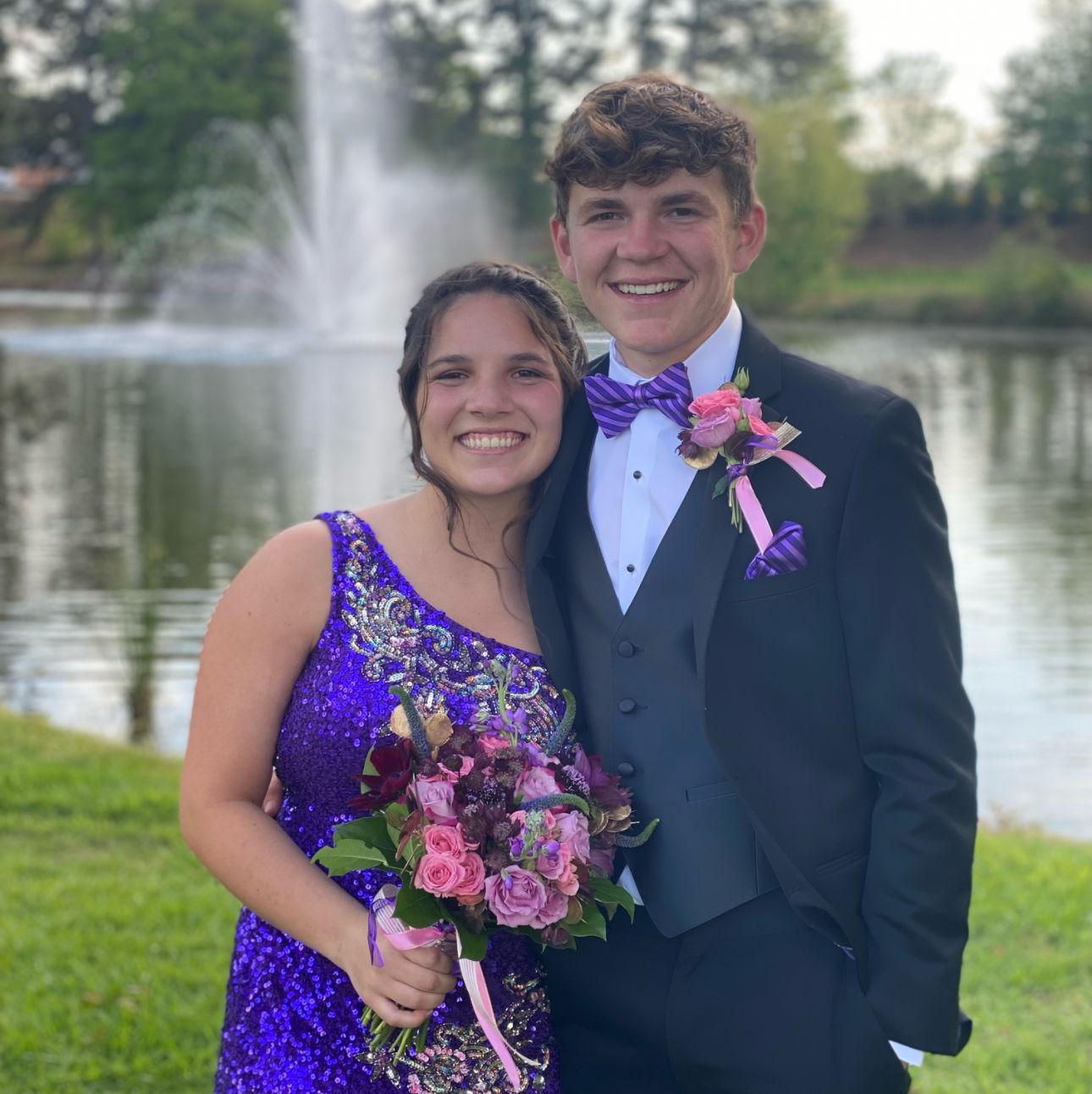 This was the couple's senior prom and their last high school dance together.
