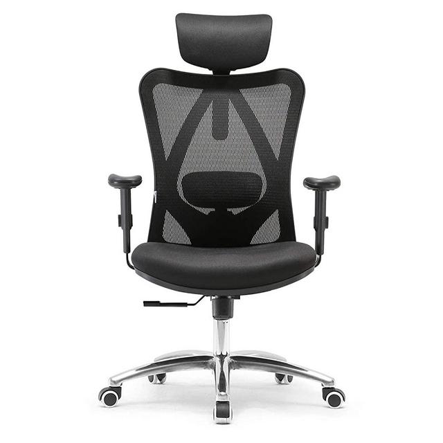 SIHOO Ergonomics Office Chair Computer Chair Desk Chair, Adjustable Headrests Chair Backrest and Armrest's Mesh Chair (Black)…