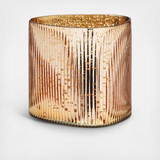 Pink Pine Glitz Glass Candle