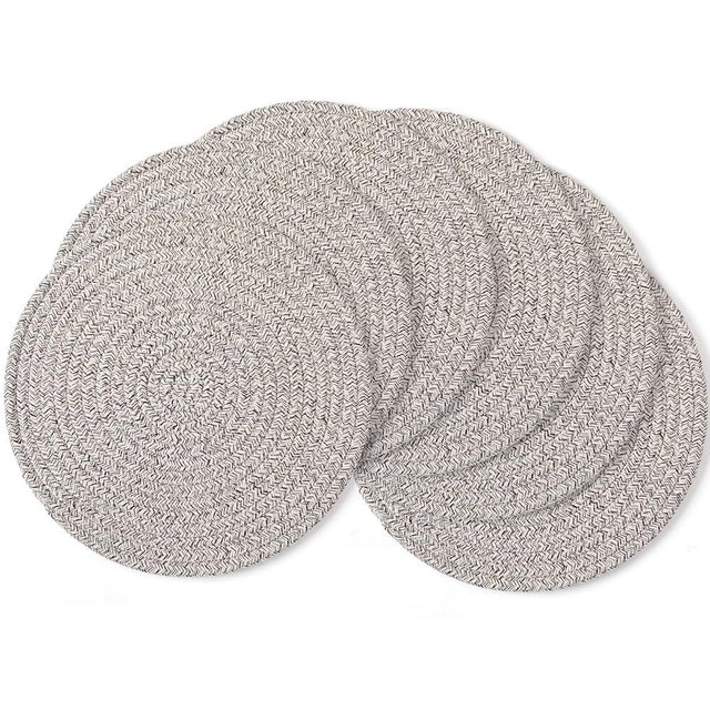 Large Trivets for Hot Dishes, Pots and Pans, Hot Pads 10 Inches 6 Pcs, Pot Holders for Kitchen, Heat Resistant Mats Protect Countertops, Kitchen Essentials Farmhouse Decor (Brown)