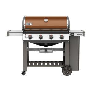 Genesis II E-410 4-Burner Propane Gas Grill in Copper with Built-In Thermometer