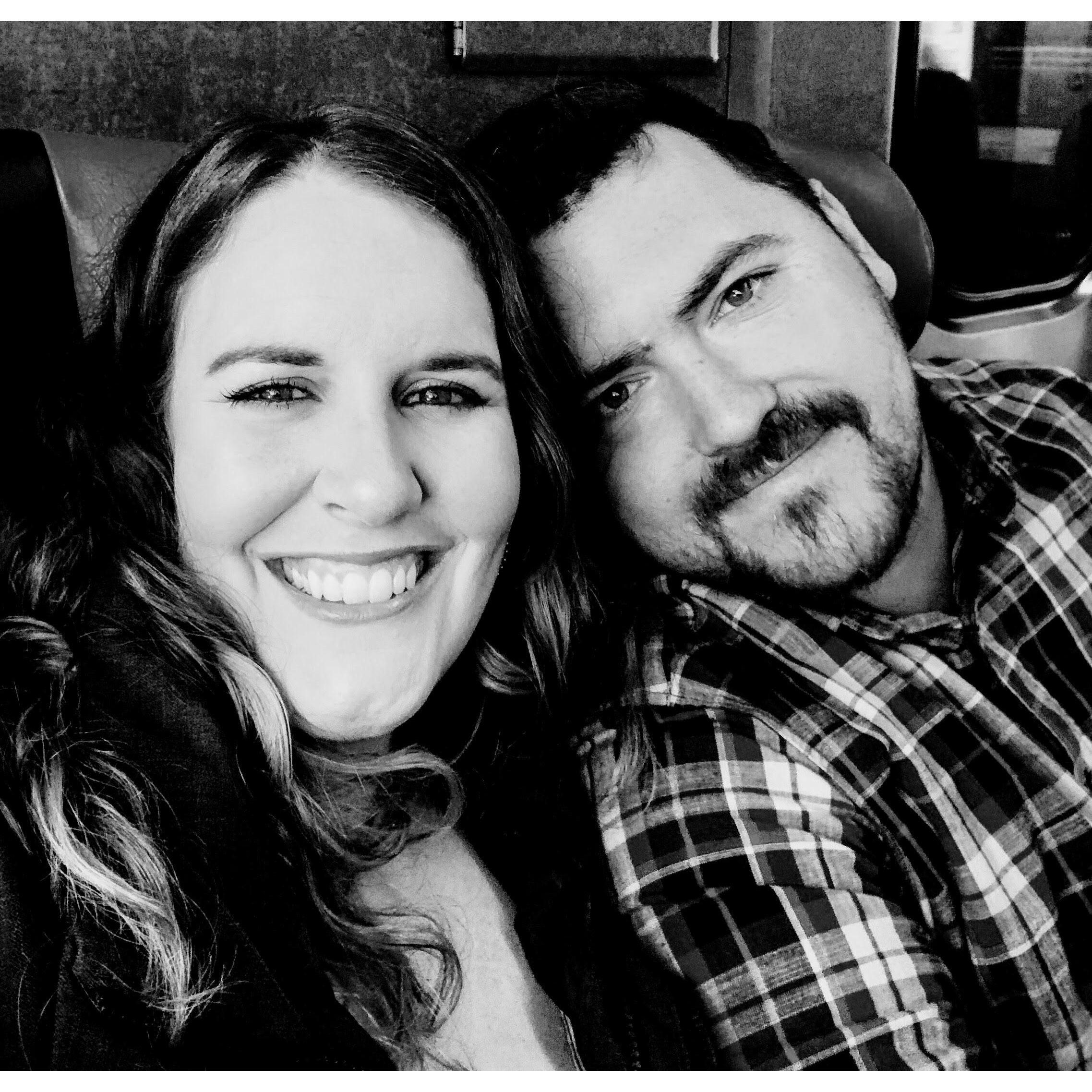 On our way to a concert!