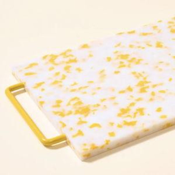 Big Night - Yellow & White - Large Cutting Board