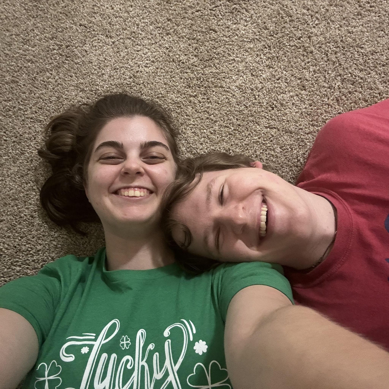 In May 2025, we finally moved in together! This photo was taken on our first night in the new place.