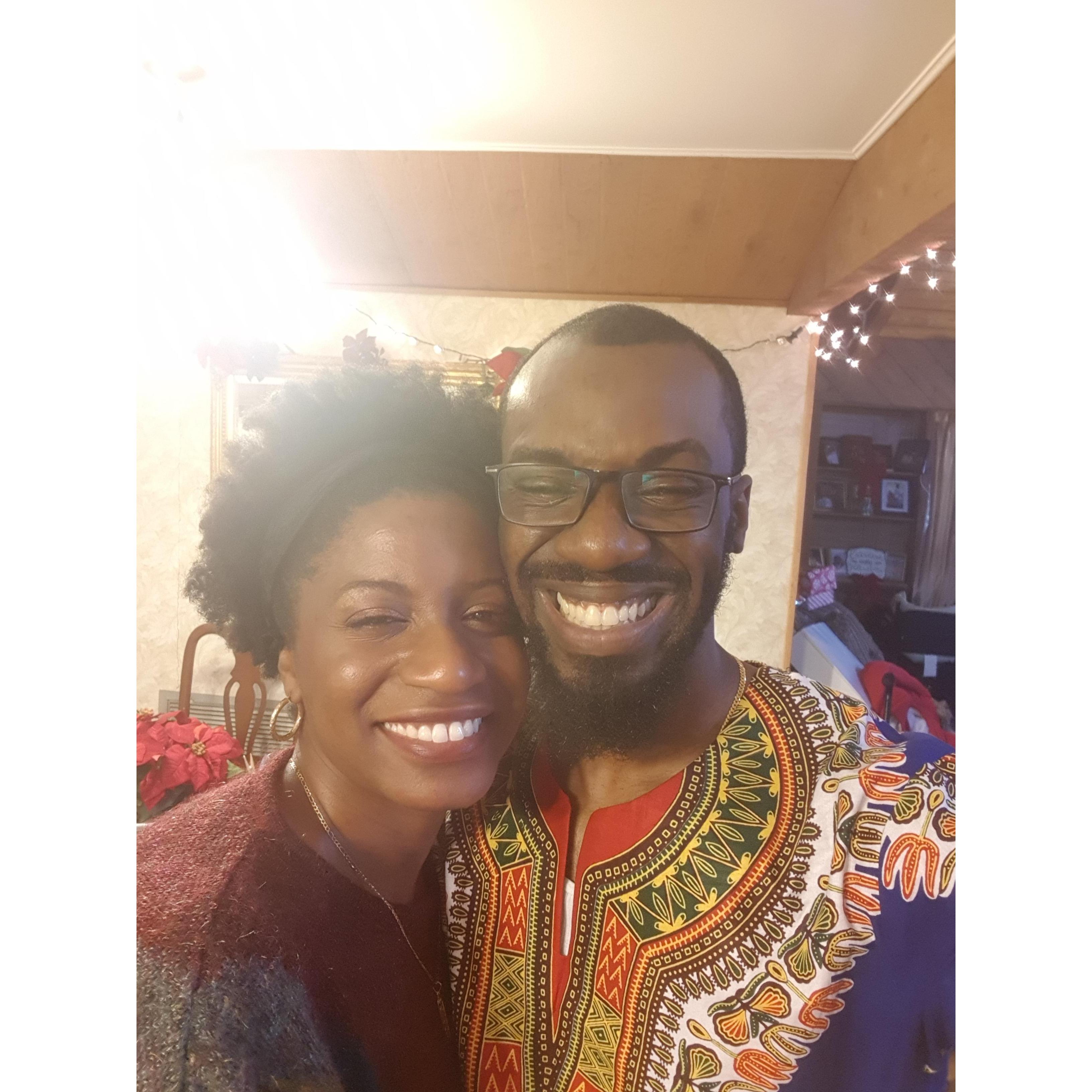 Trying to out-smile each other!!