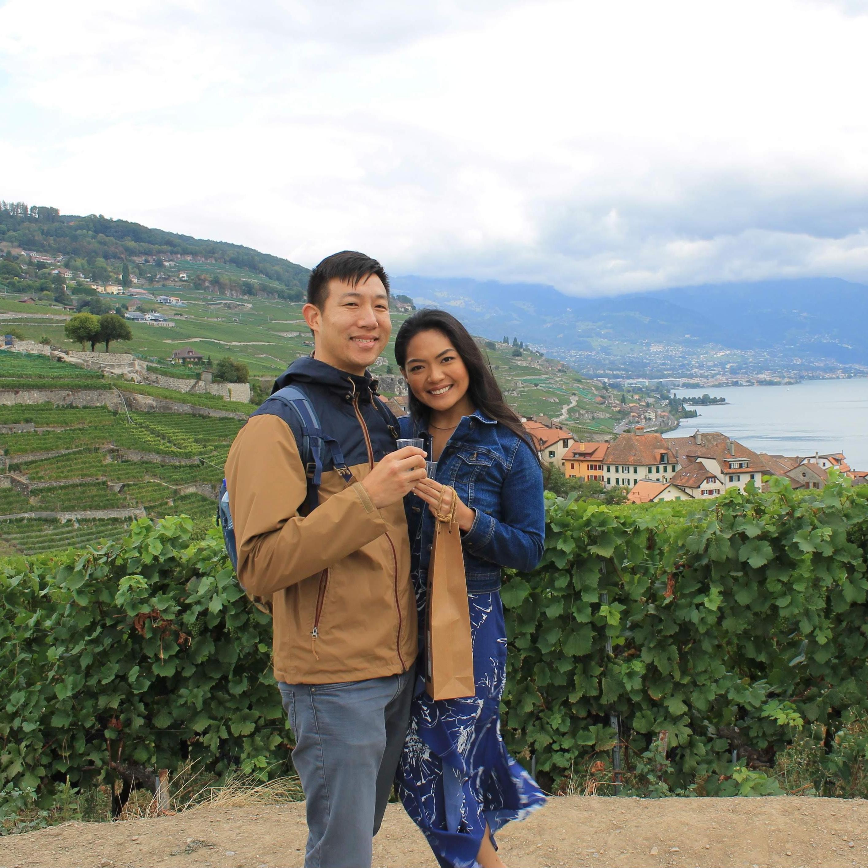 Wine tasting in Montreux, Switzerland - September 2018