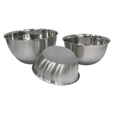 Product description page - Stainless Steel Non Skid Mixing Bowl Set of 3 - Threshold™