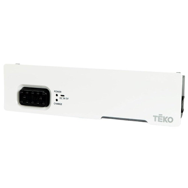 Teko Under-Counter Toe Kick Automatic Vacuum System, Cordless Strong-Suction Vacuum Dustpan for Collecting Floor Debris, Pet Hair, Crumbs & Dust, Slim Under-Cabinet Design – Easy to Operate - White