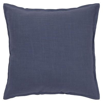 Navy Solid Throw Pillow (20"x20")- Rizzy Home