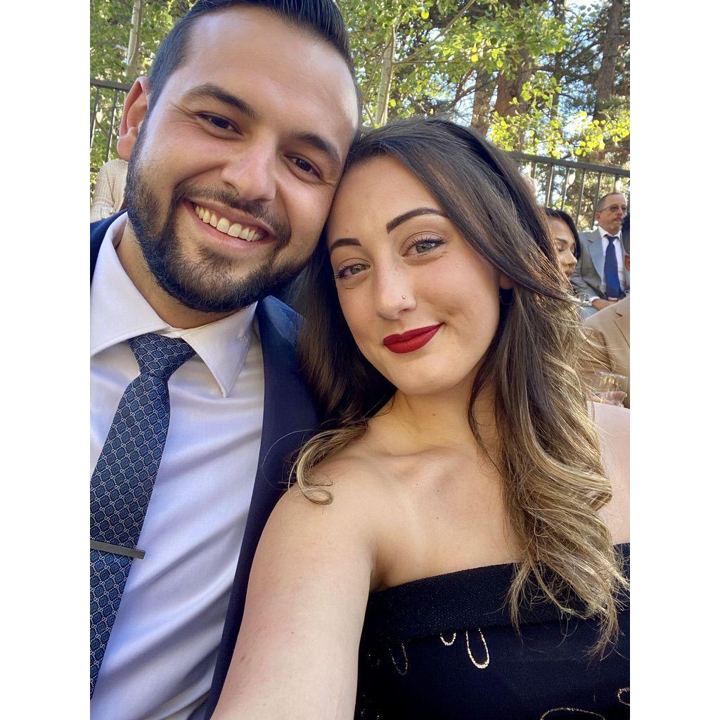 Attending the Maggios' wedding in Colorado.