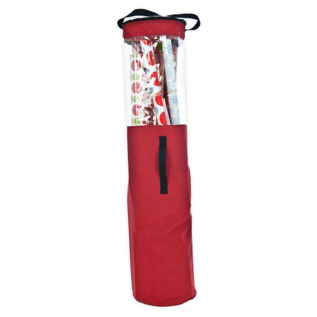 Santa's Bags Wrapping Paper Storage Bag in Red
