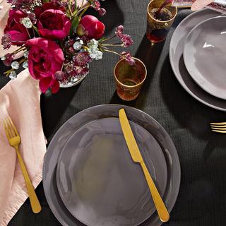 Lawson Organic 12-Piece Dinnerware Set with Pasta Bowl, Service for 4