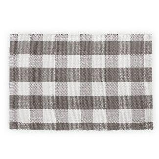 Farmhouse Living Buffalo Check Woven Kitchen Mat - Elrene Home Fashions