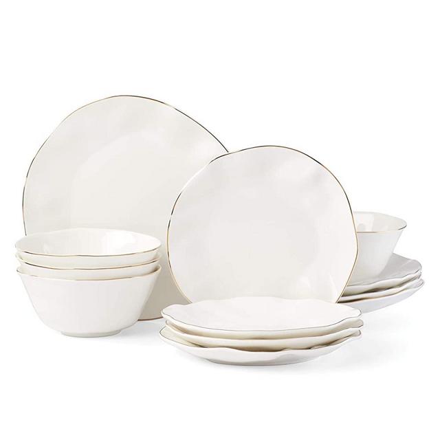 Lenox Blue Bay 12-Piece Dinnerware Set, 15.20 LB