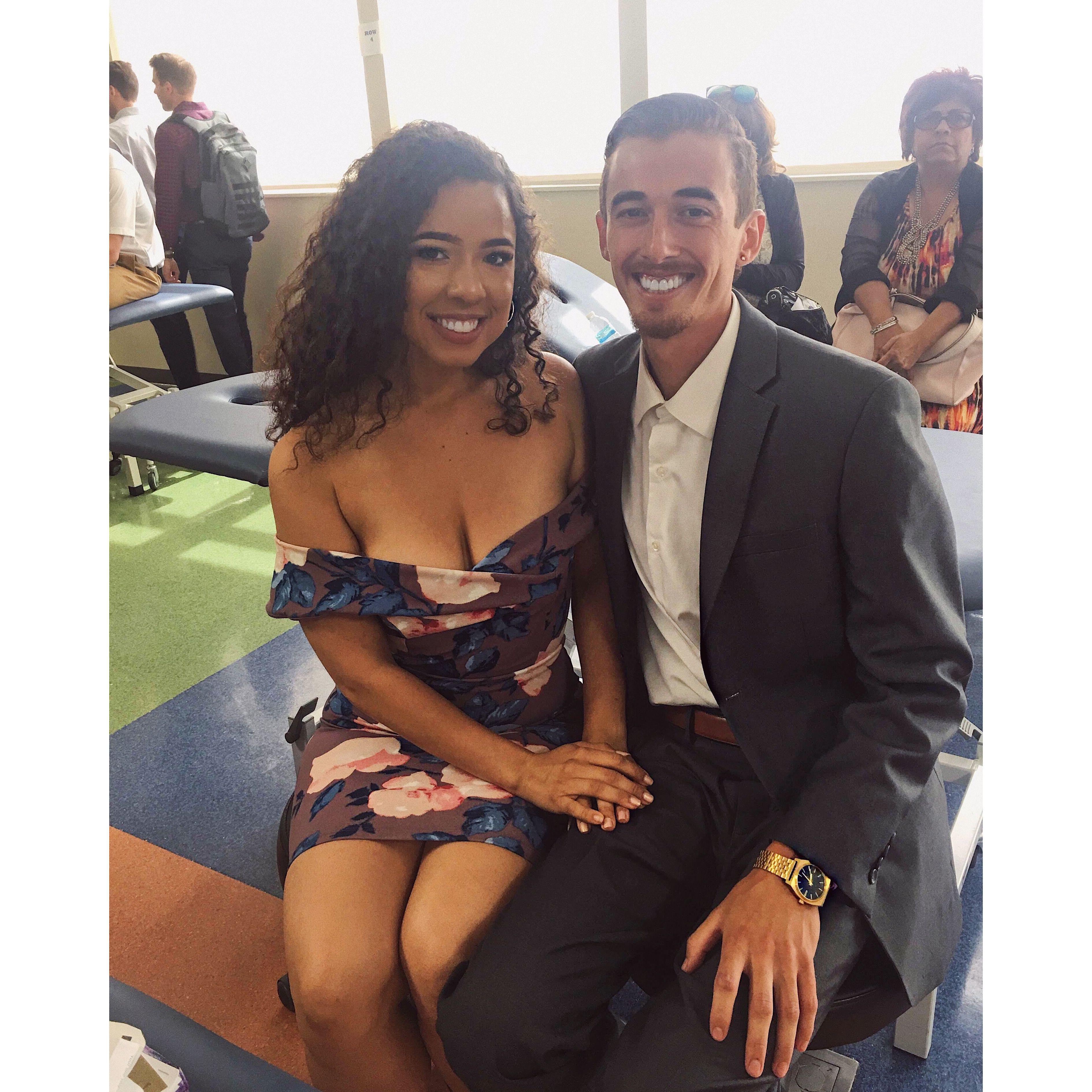 Visiting Mercedes' Medical school in Colorado at her White Coat Ceremony in 2018