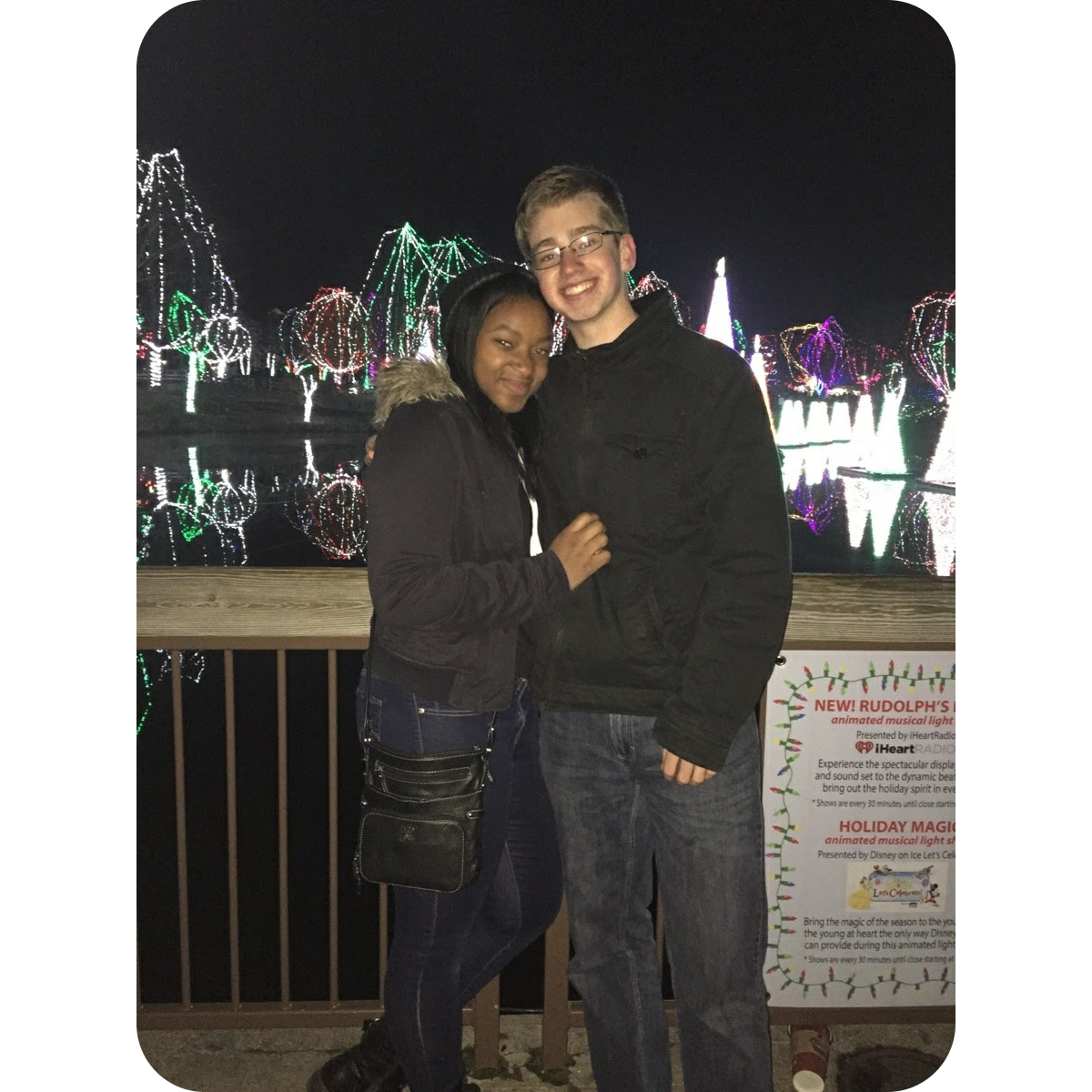 December 2015: Zoo lights for date #3