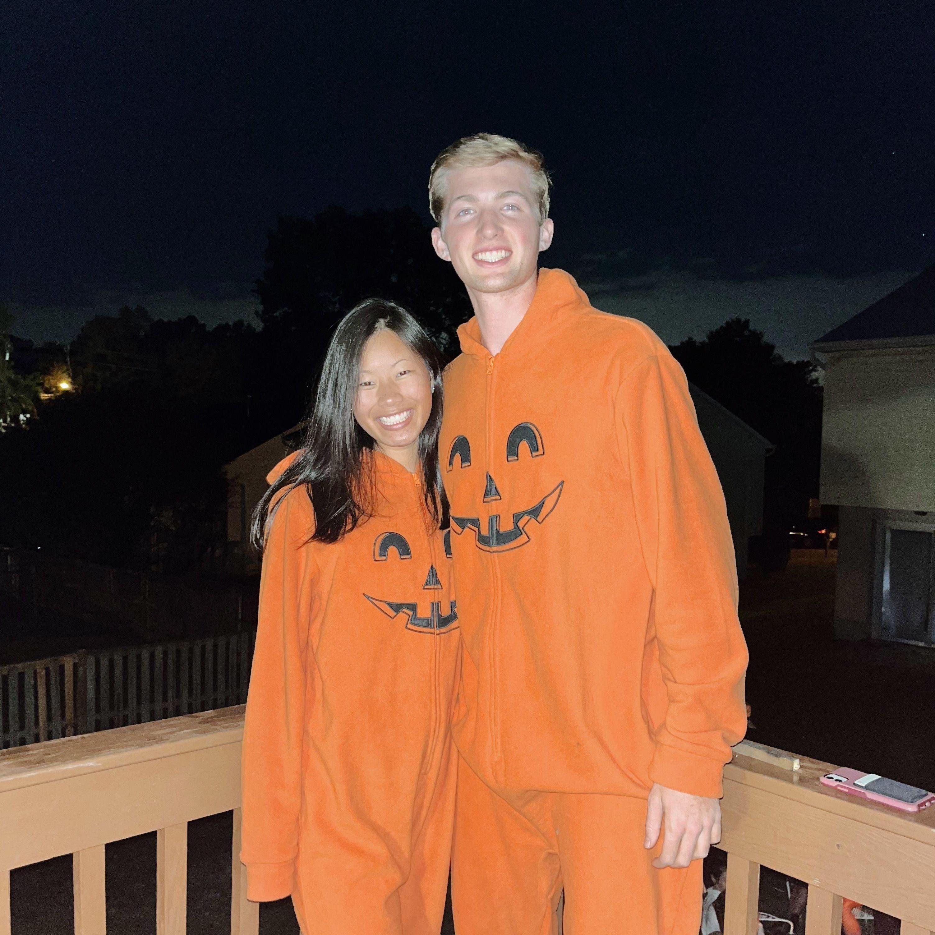 Bullpen Halloween Party ft. Mrs. Blakeman's matching pumpkin onesies || October 28, 2022