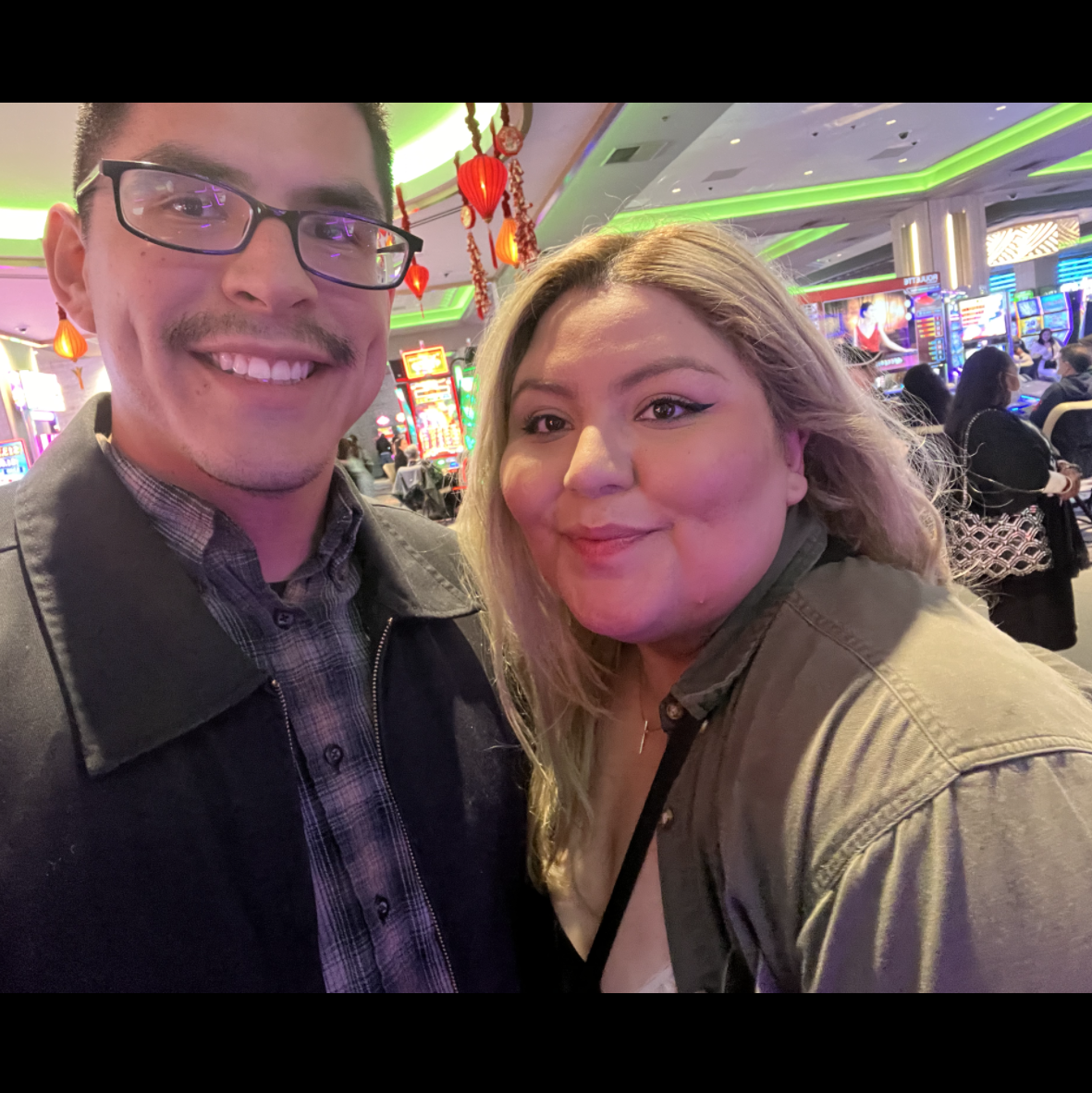 Our first casino date.