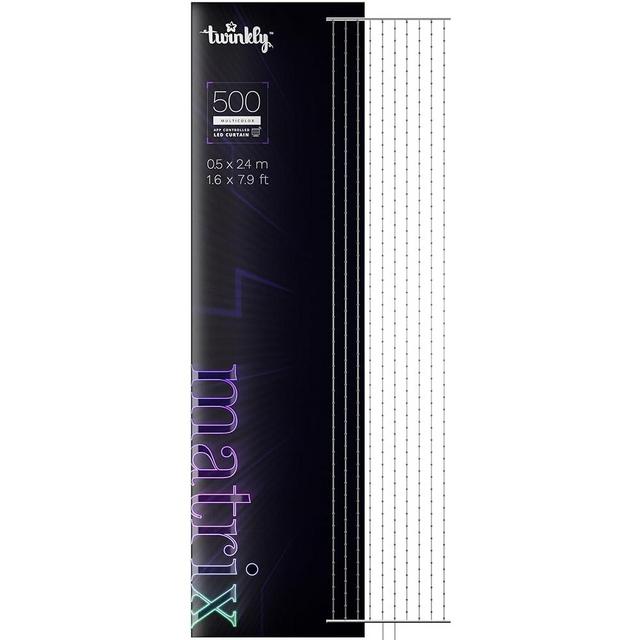 Twinkly Matrix Light Curtain, 500 LED's High Density, Smart LED Technology, with Premium Aluminum Bar Backdrop Lights for Content Creators, Gamers, Streamers and Broadcasters- Plug Type A