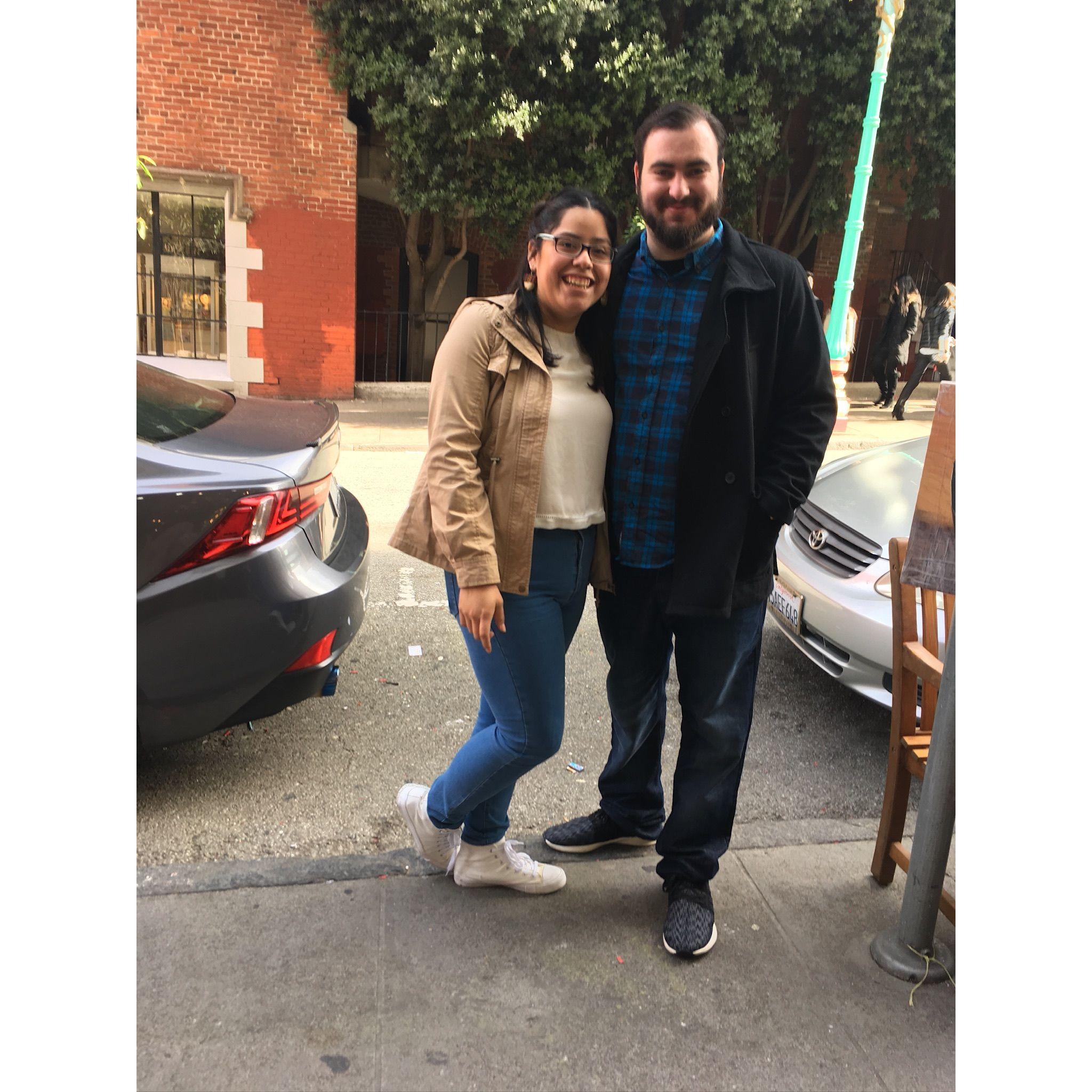 ~January 2017
This is the very first picture Alex and I can find of ourselves.