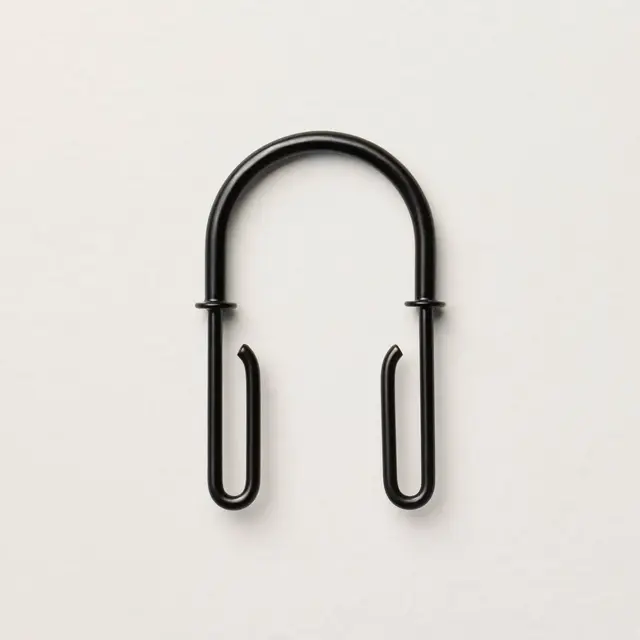 12pc Shower Curtain and Liner Hooks Black - Hearth & Hand™ with Magnolia