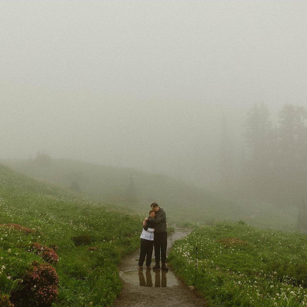 Marcus proposed on Mount Rainier on our trip last summer.