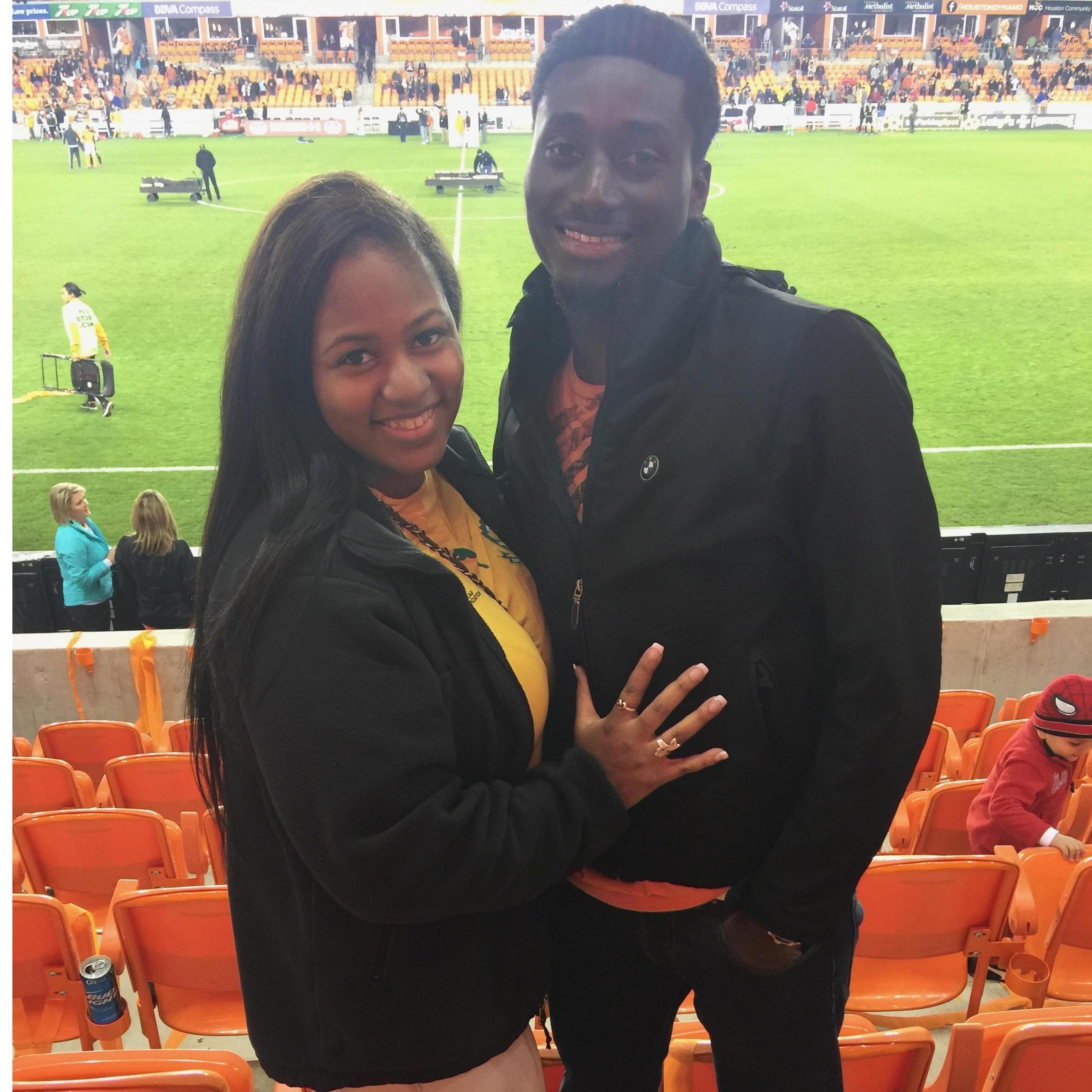 Our first Dynamo Soccer game together