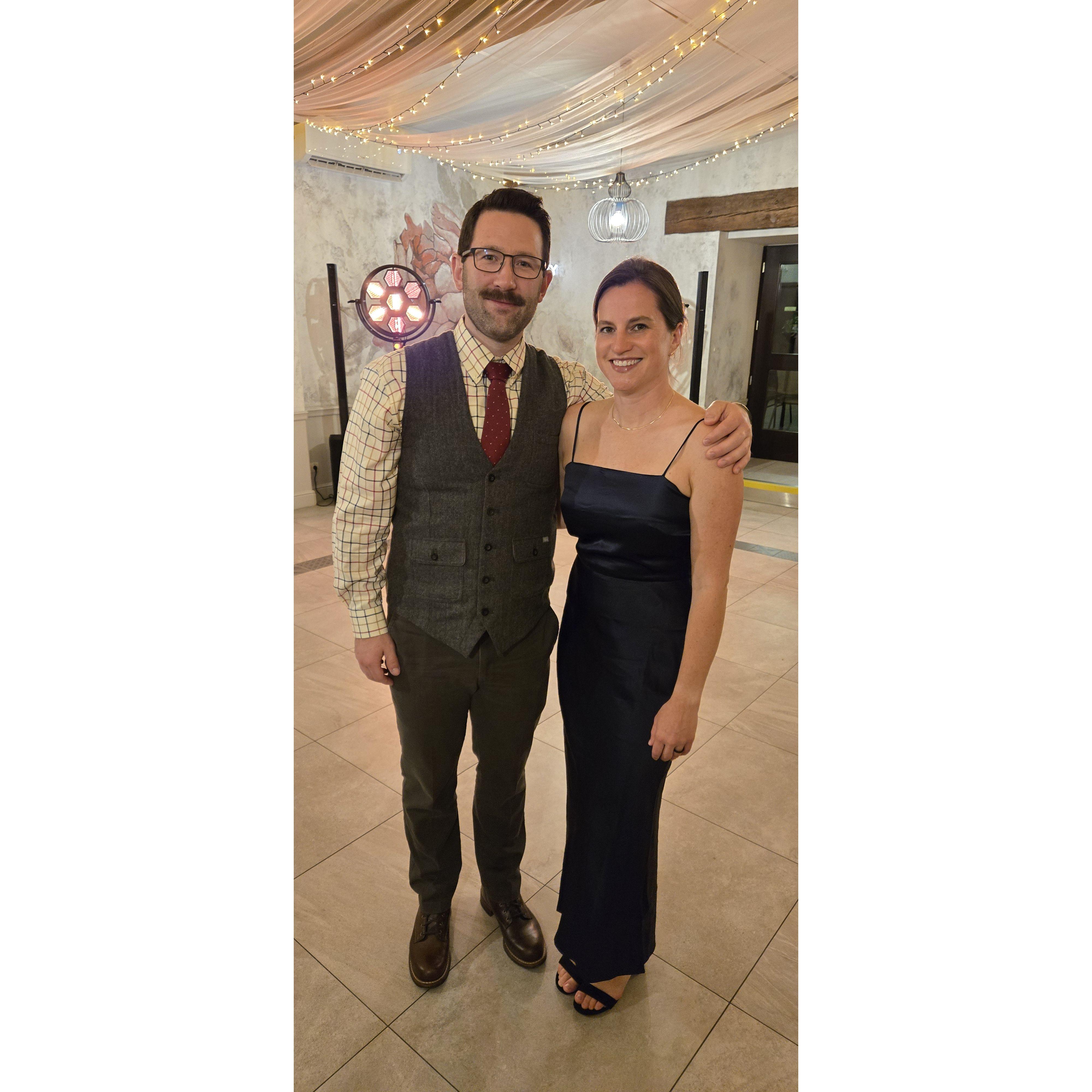 At a friend's wedding in Poland.