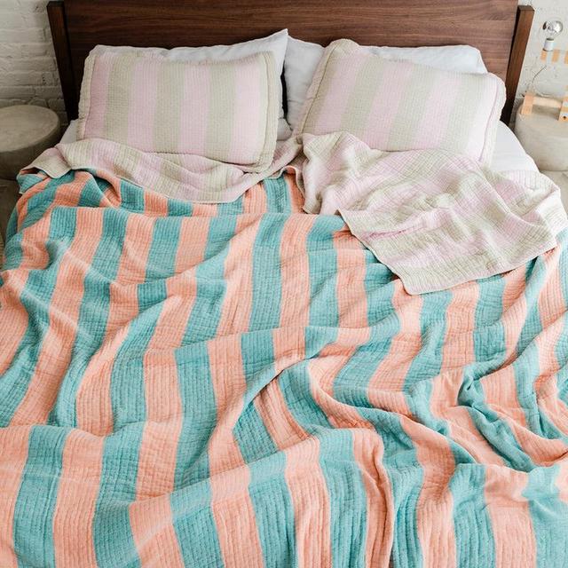 Warm Stripe Coverlet