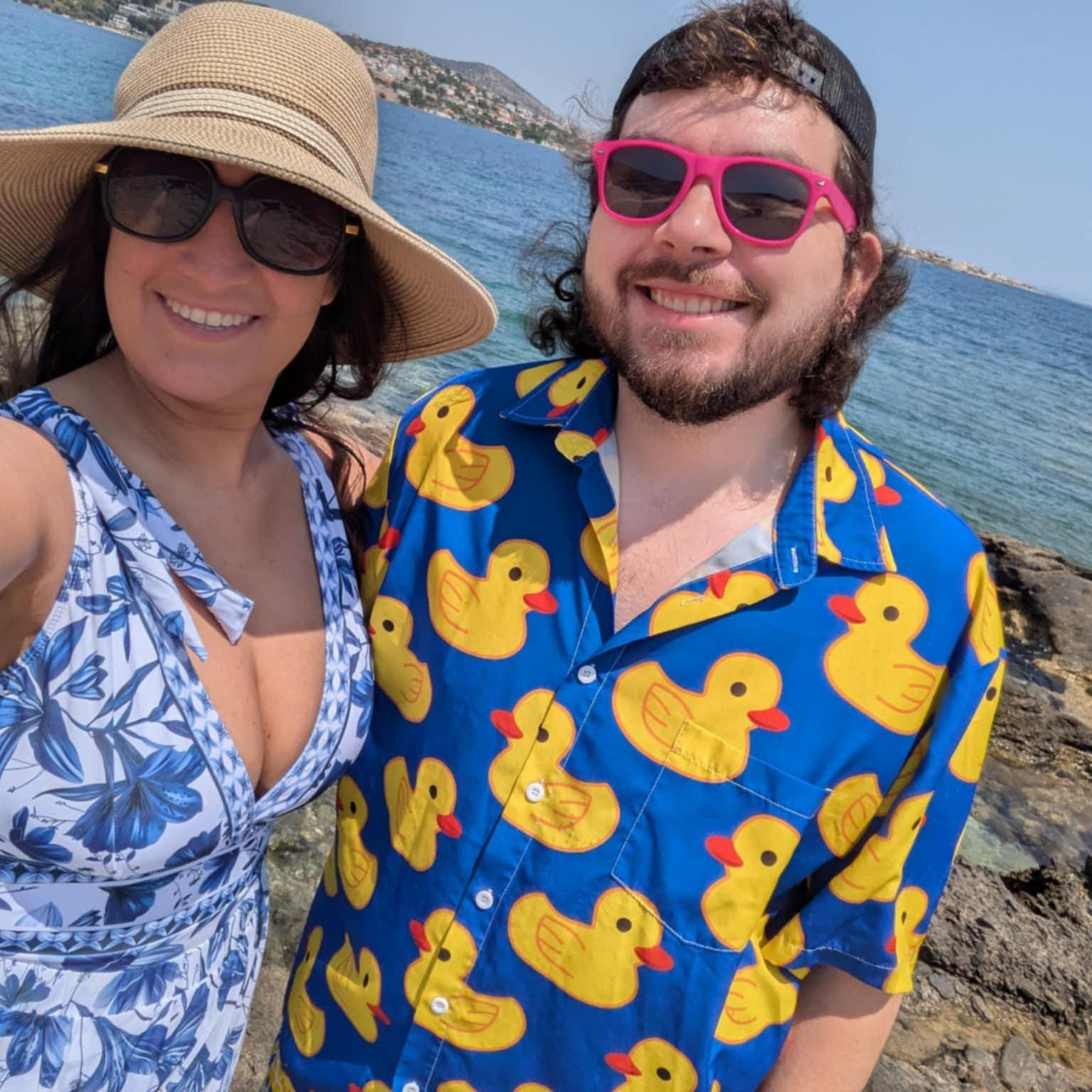 Our first beach trip in Greece