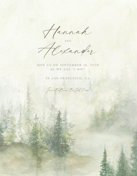 Forest Portrait | Forest | Zola Save The Dates