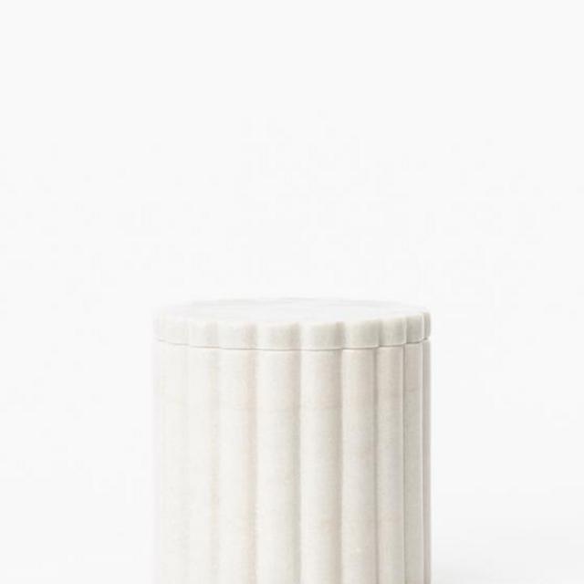 White Marble Canister