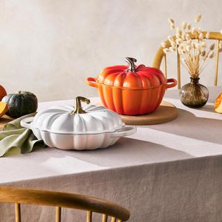 Pumpkin Figural Cocotte with Knob