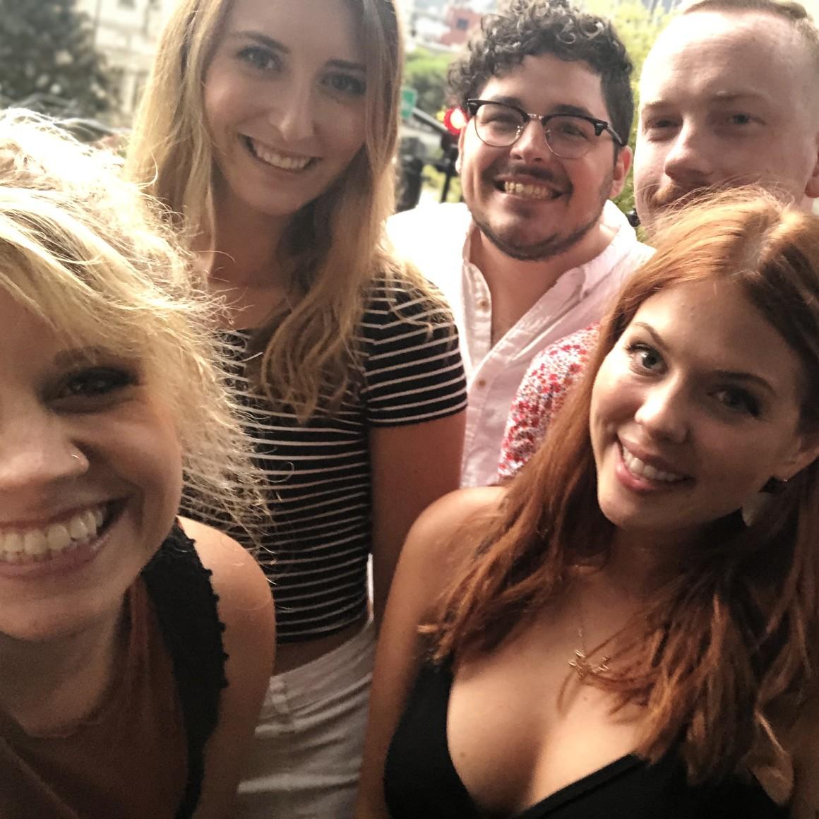 The gang on Emily's birthday trip in Nashville, TN.