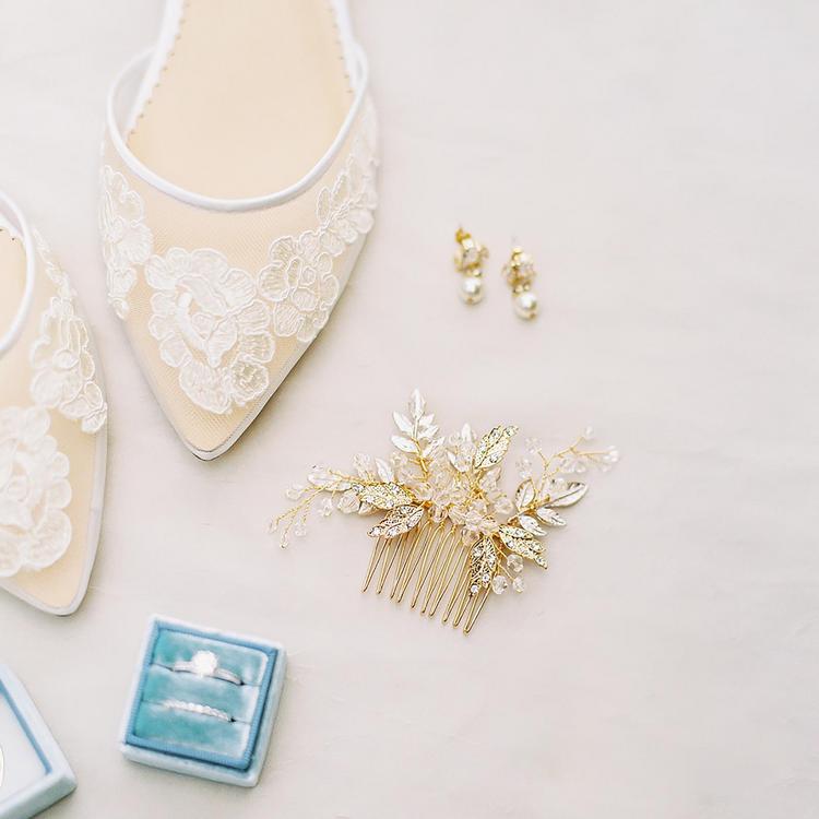 Bella Belle Shoes, Alicia Lace Wedding Ballet Flats | Zola