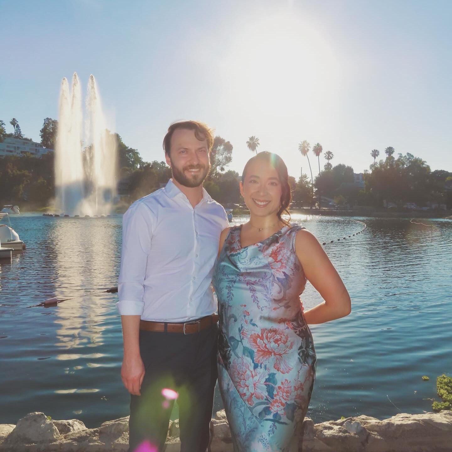 Engagement photos in Echo Park