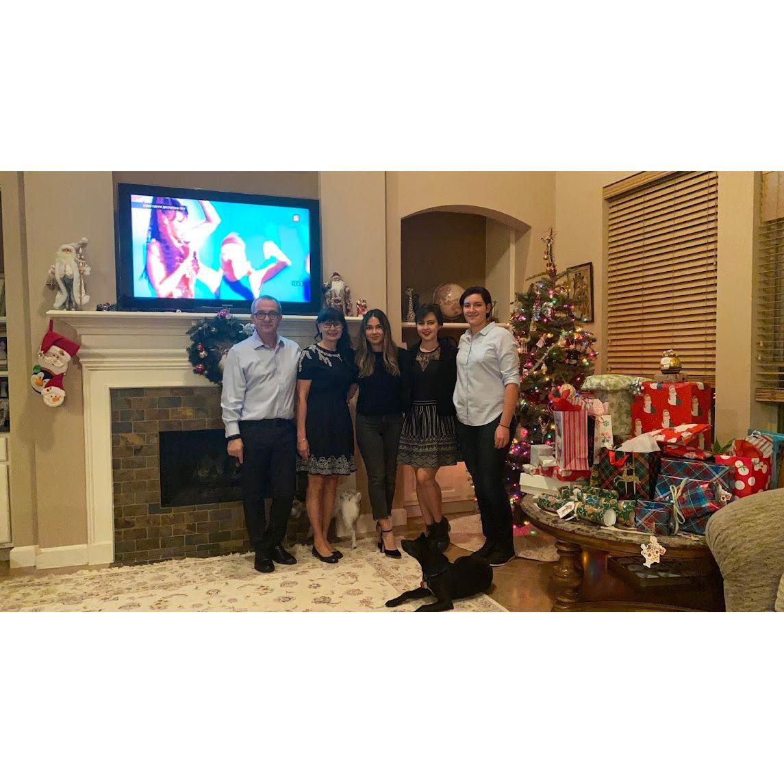 New Years celebration with Nelly's parents and Karina.