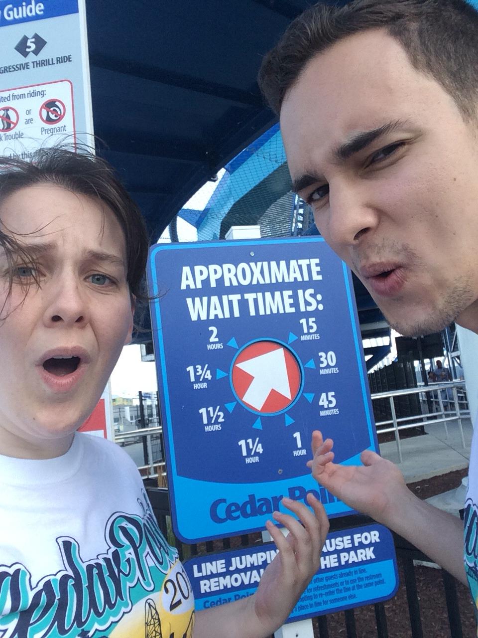 The shortest line we ever saw at Gatekeeper.