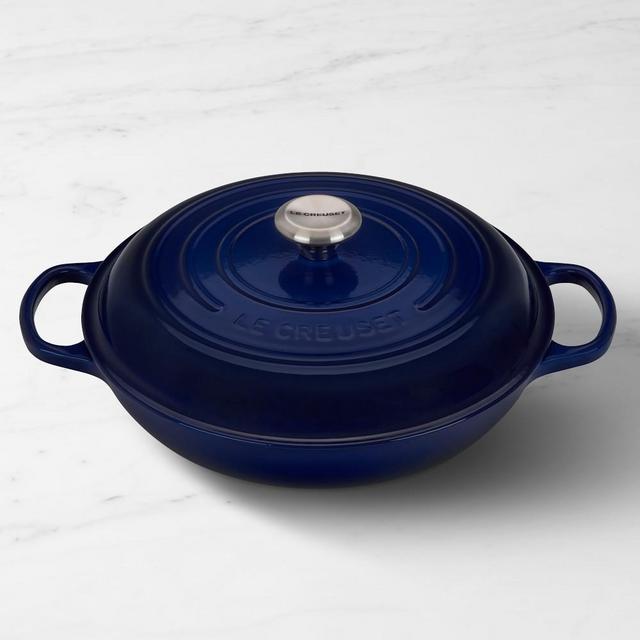 Le Creuset Signature Enamelend Cast Iron Briaser, 3 1/2-Qt., Indigo