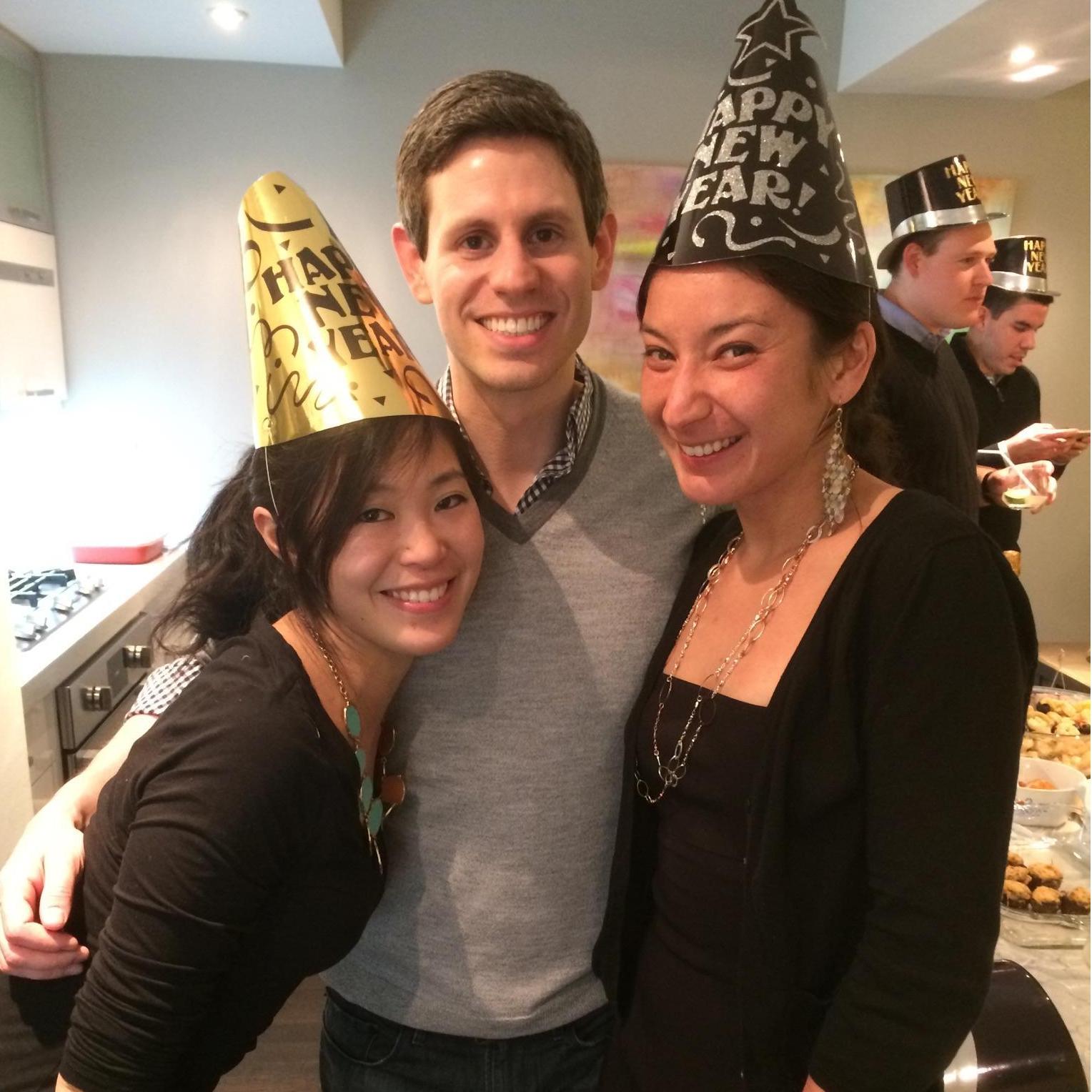 Ringing in the new year at Ross and Danielle's place! Jan, 2015