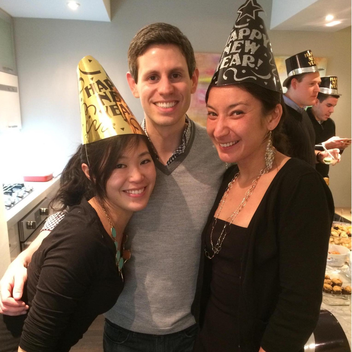 Ringing in the new year at Ross and Danielle's place! Jan, 2015