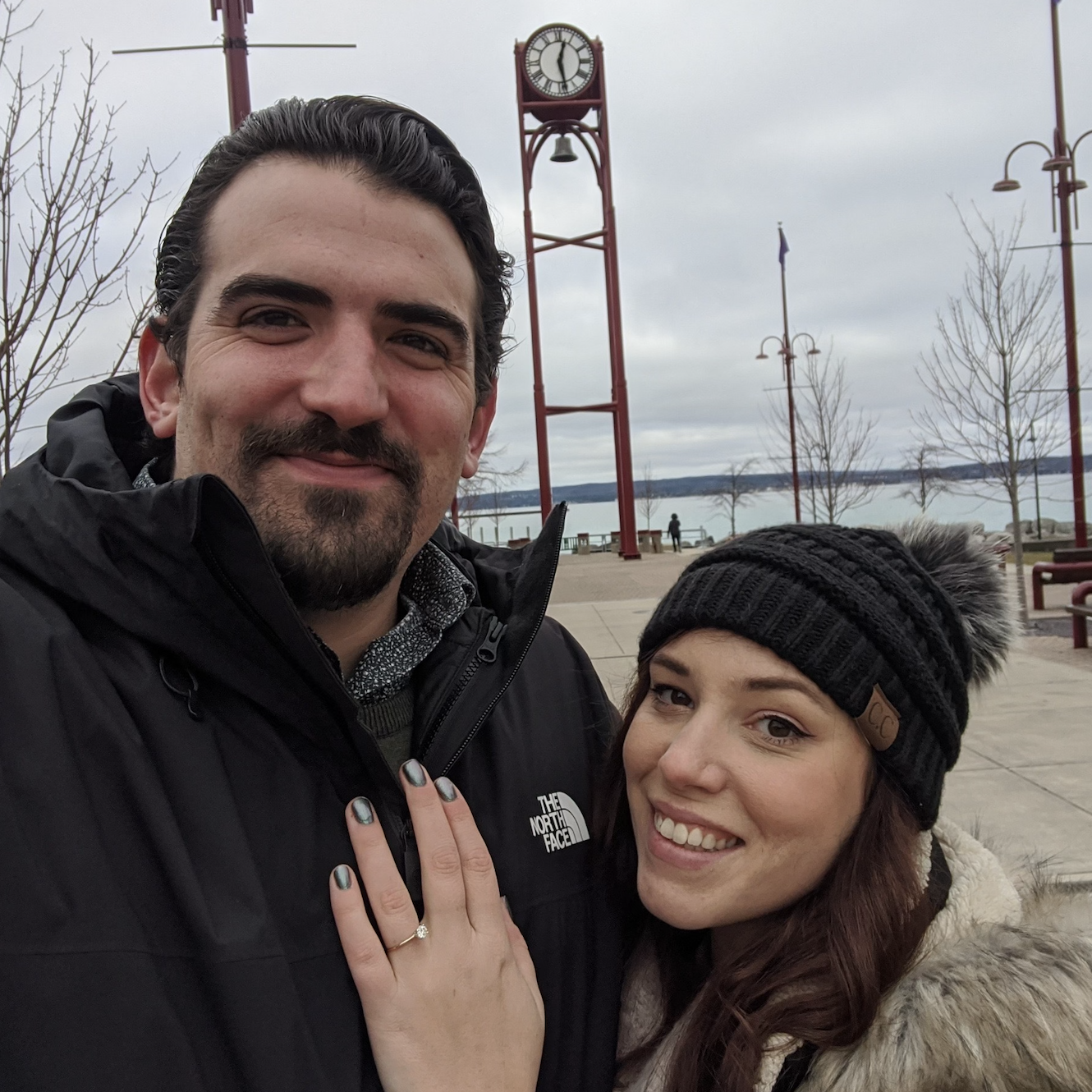 The weekend of the proposal in Northern Michigan.