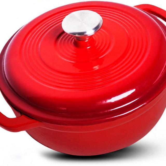 Utopia Enameled Cast Iron Dutch Oven, 3.2 QT
