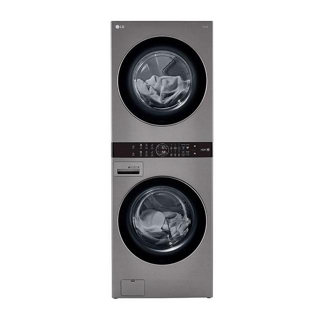 Single Unit Front Load LG WashTower™ with Center Control™ 4.5 cu. ft. Washer and 7.4 cu. ft. Gas Dryer