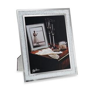 Oleg Cassini Crystal Diamond 8-Inch x 10-Inch Picture Frame