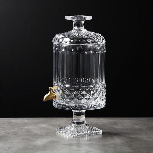 CB2 Mellie Glass Beverage Dispenser