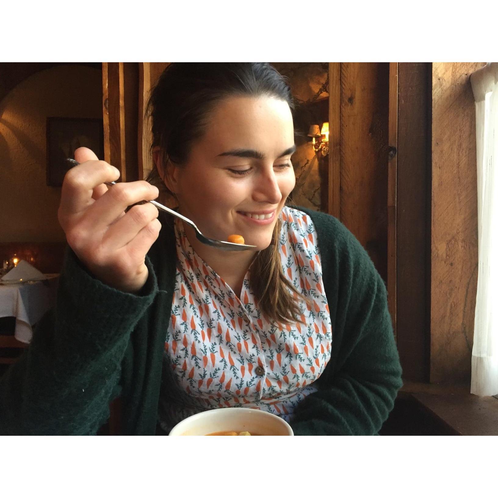 Date night at a German restaurant