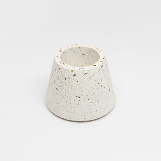 Matchstick Holder, White Terrazzo