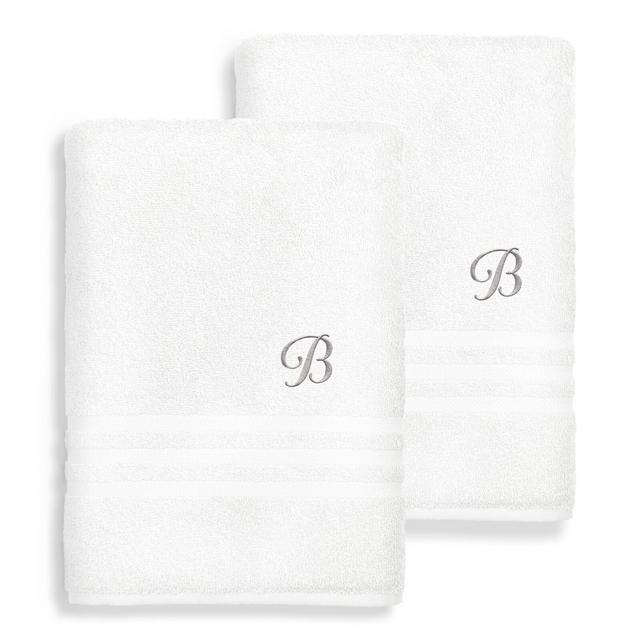 Avelina Monogrammed 2 Piece 100% Turkish Cotton Bath Sheet Towel Set