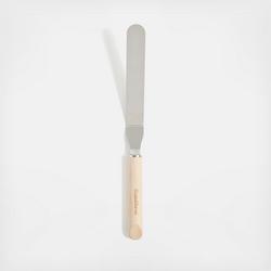 Crate & Barrel Small Offset Spatula with Beechwood handle +